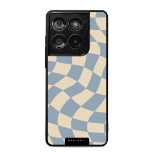 Lesklý kryt Mobiwear Glossy - Motorola Edge 60 Fusion - GA59G Modrá a béžová šachovnice