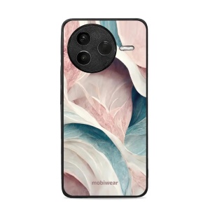 Lesklý kryt Mobiwear Glossy - Xiaomi POCO F7 Pro 5G - G026G - Růžový a zelenkavý mramor