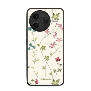 Lesklý kryt Mobiwear Glossy - Xiaomi POCO F7 Pro 5G - G035G - Tenké rostlinky s květy