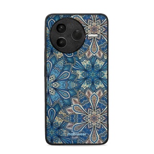 Lesklý kryt Mobiwear Glossy - Xiaomi POCO F7 Pro 5G - G038G - Modré mandala květy