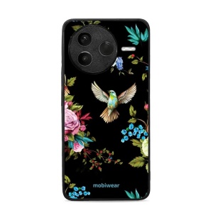 Lesklý kryt Mobiwear Glossy - Xiaomi POCO F7 Pro 5G - G041G - Ptáček a květy