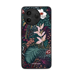 Lesklý kryt Mobiwear Glossy - Xiaomi POCO F7 Pro 5G - G043G - Temná flóra