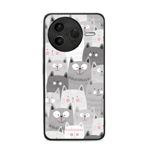 Lesklý kryt Mobiwear Glossy - Xiaomi POCO F7 Pro 5G - G045G - Kočičky