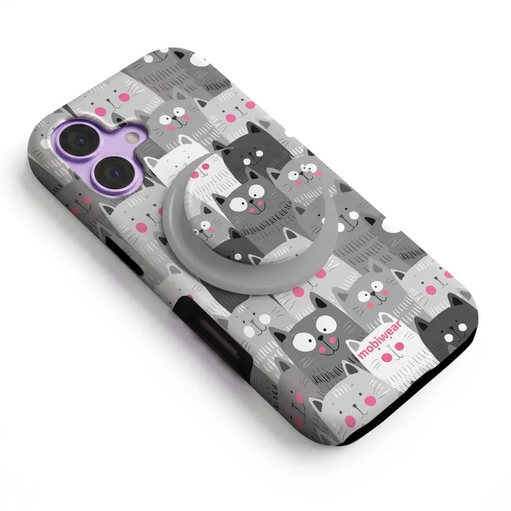 MagSafe PopSocket Mobiwear jako stojánek na stůl, sledování videa