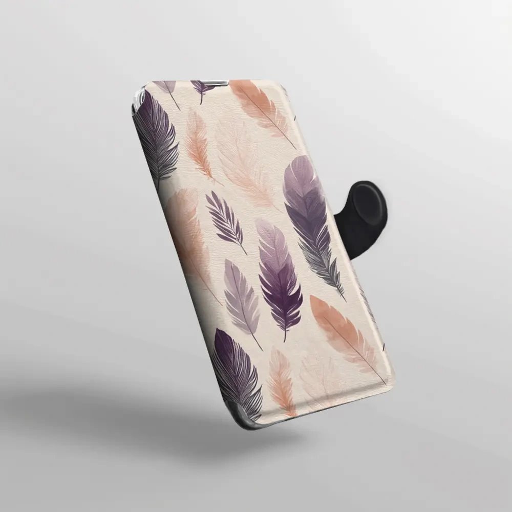 Flip pouzdro na mobil Xiaomi 17T - Mobiwear VB08S, akvarelová pírka