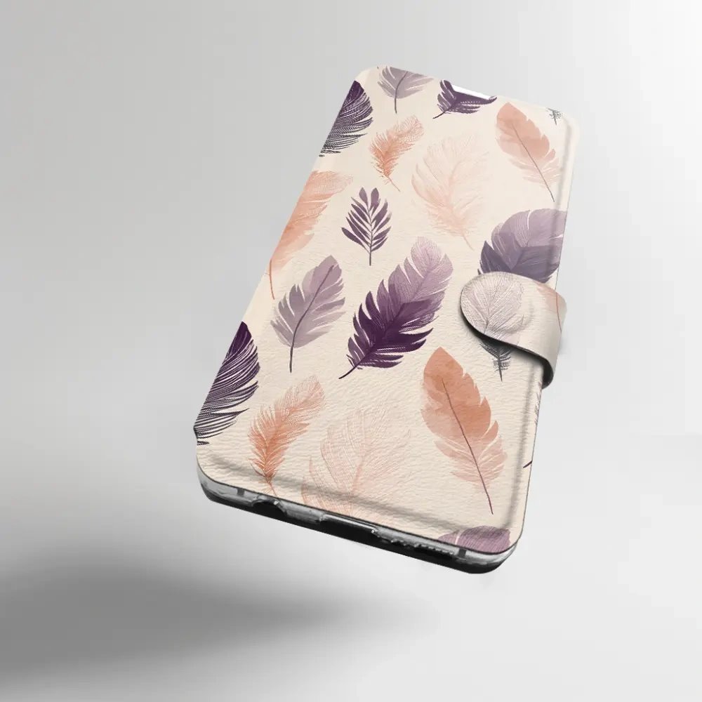 Flip pouzdro na mobil Xiaomi 17T - Mobiwear VB08S, akvarelová pírka