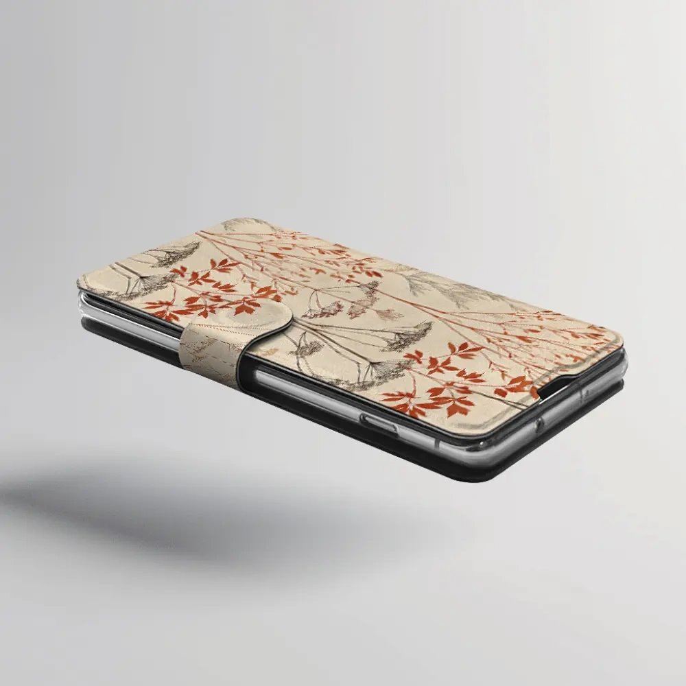 Flip pouzdro na mobil Xiaomi 17T - Mobiwear VB10S, trávy a okolíky