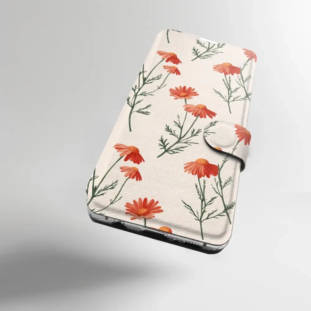 Flip pouzdro na mobil Xiaomi 17T - Mobiwear VB13S, větvičky heřmánku