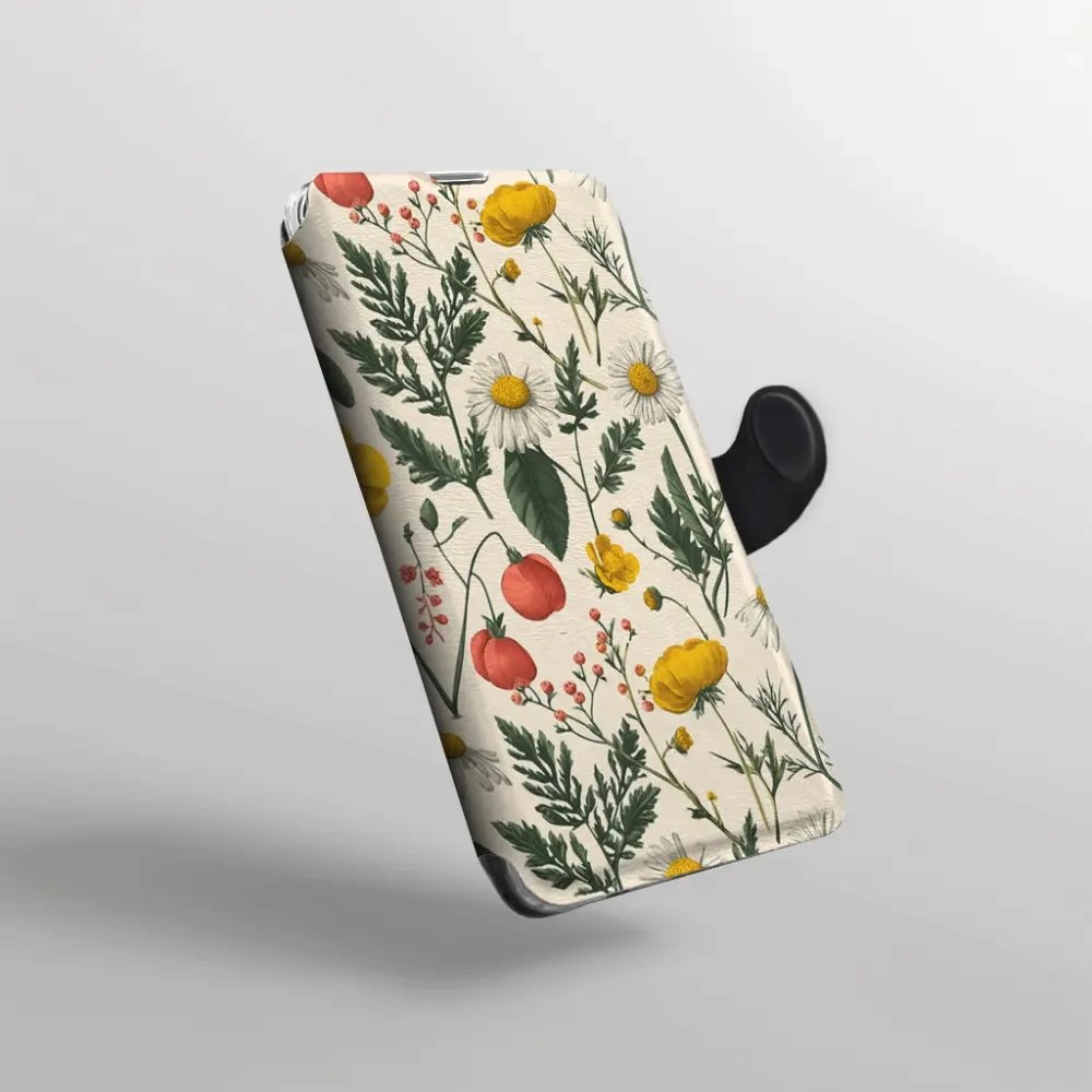 Flip pouzdro na mobil Xiaomi 17T - Mobiwear VB14S, heřmánky a pryskyřníky