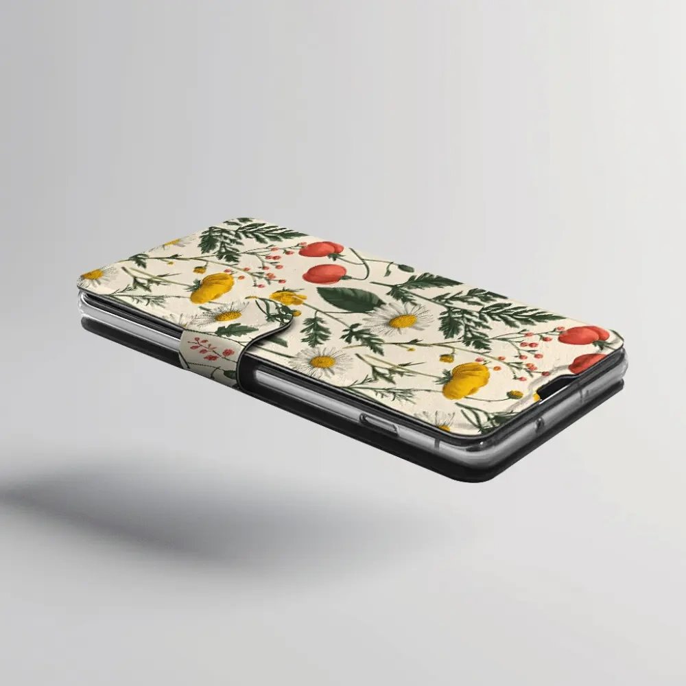Flip pouzdro na mobil Xiaomi 17T - Mobiwear VB14S, heřmánky a pryskyřníky