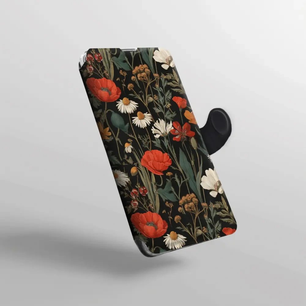 Flip pouzdro na mobil Xiaomi 17T - Mobiwear VB15S, máky na černém