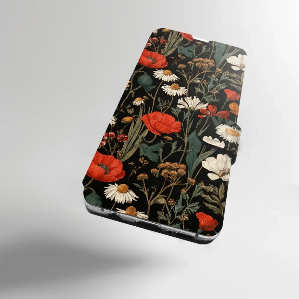 Flip pouzdro na mobil Xiaomi 17T - Mobiwear VB15S, máky na černém