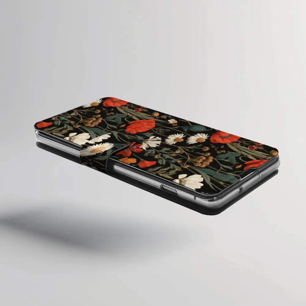 Flip pouzdro na mobil Xiaomi 17T - Mobiwear VB15S, máky na černém