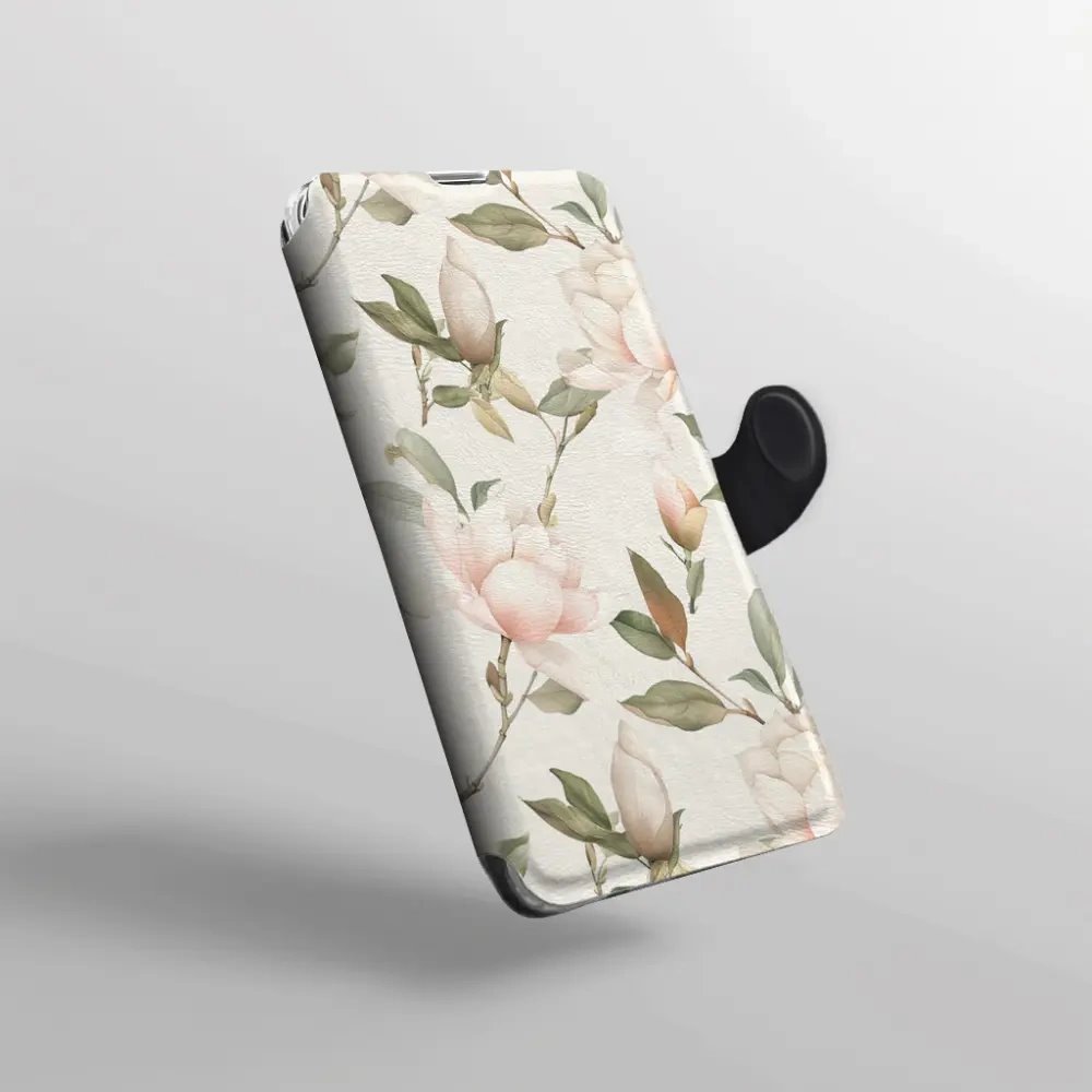 Flip pouzdro na mobil Xiaomi 17T - Mobiwear VB17S, magnolie na bílé