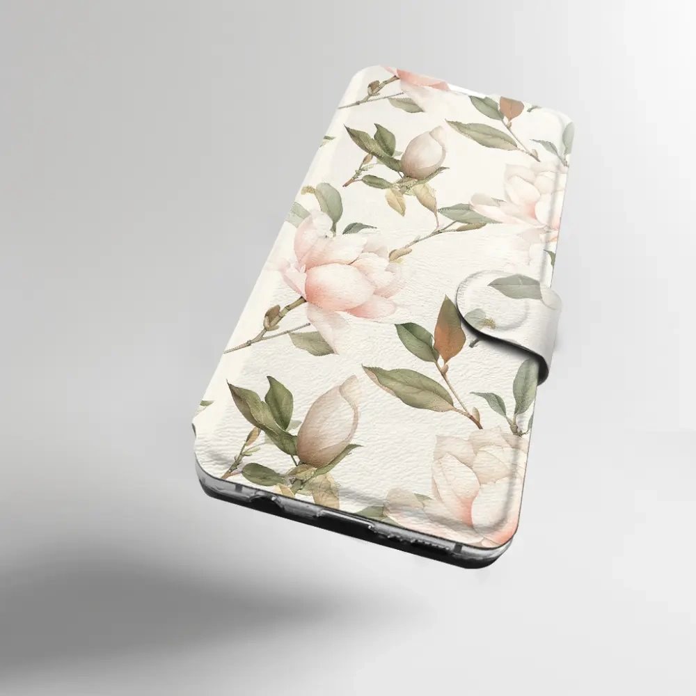 Flip pouzdro na mobil Xiaomi 17T - Mobiwear VB17S, magnolie na bílé