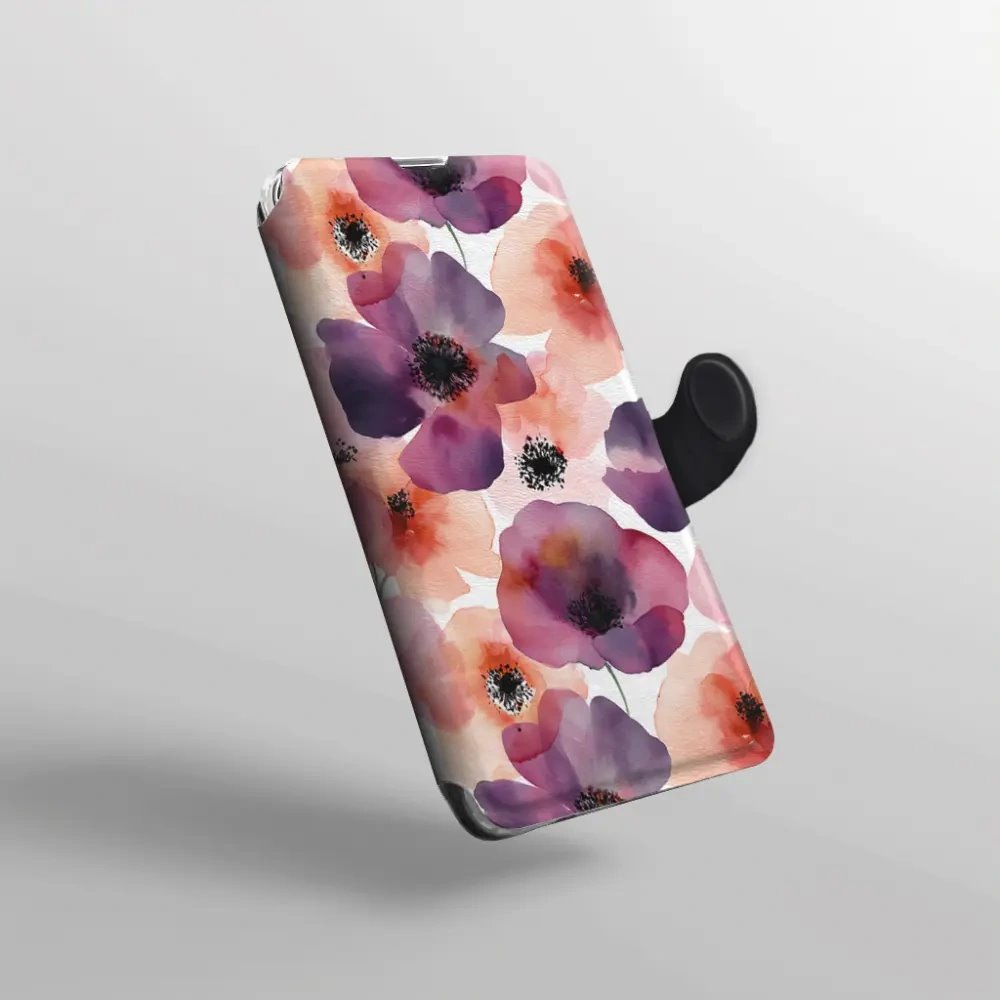Flip pouzdro na mobil Xiaomi 17T - Mobiwear VB20S, akvarelové máky