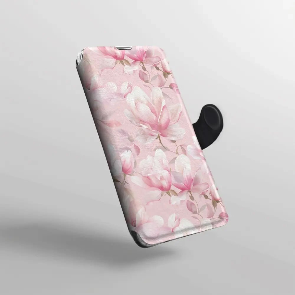 Flip pouzdro na mobil Xiaomi 17T Pro - Mobiwear VB18S, magnolie v pudrově růžové