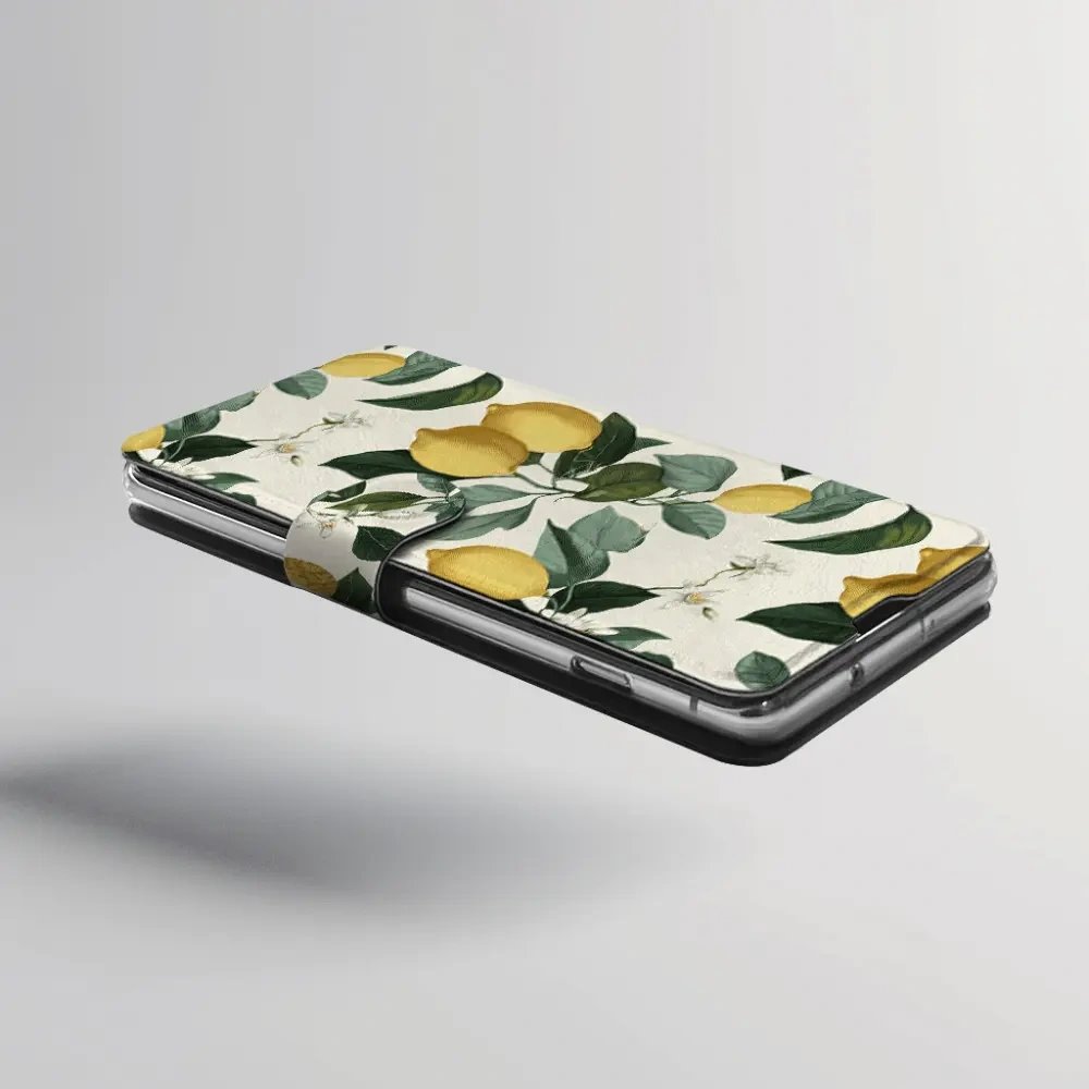 Flip pouzdro na mobil Xiaomi 17T - Mobiwear VB02S, rozkvetlé citrony