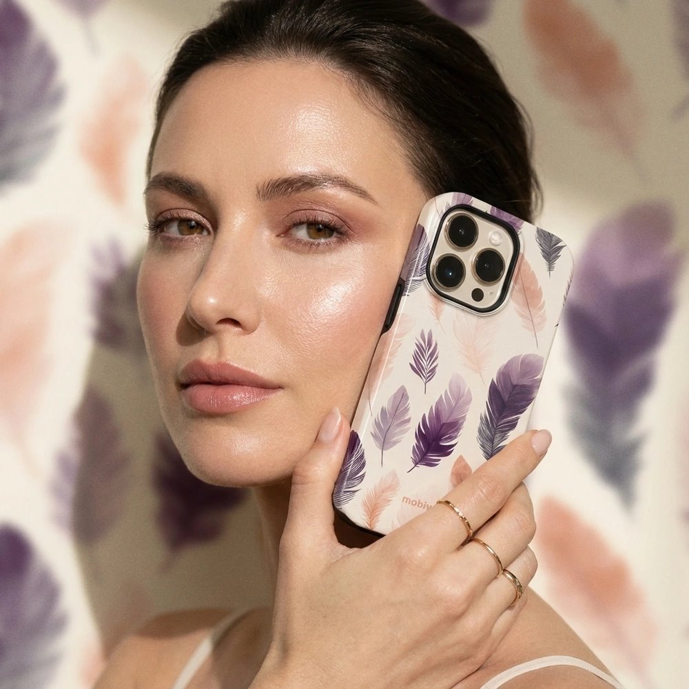 Odolný kryt na mobil Samsung Galaxy A27 5G - Mobiwear Elite Pro EB08E, akvarelová pírka