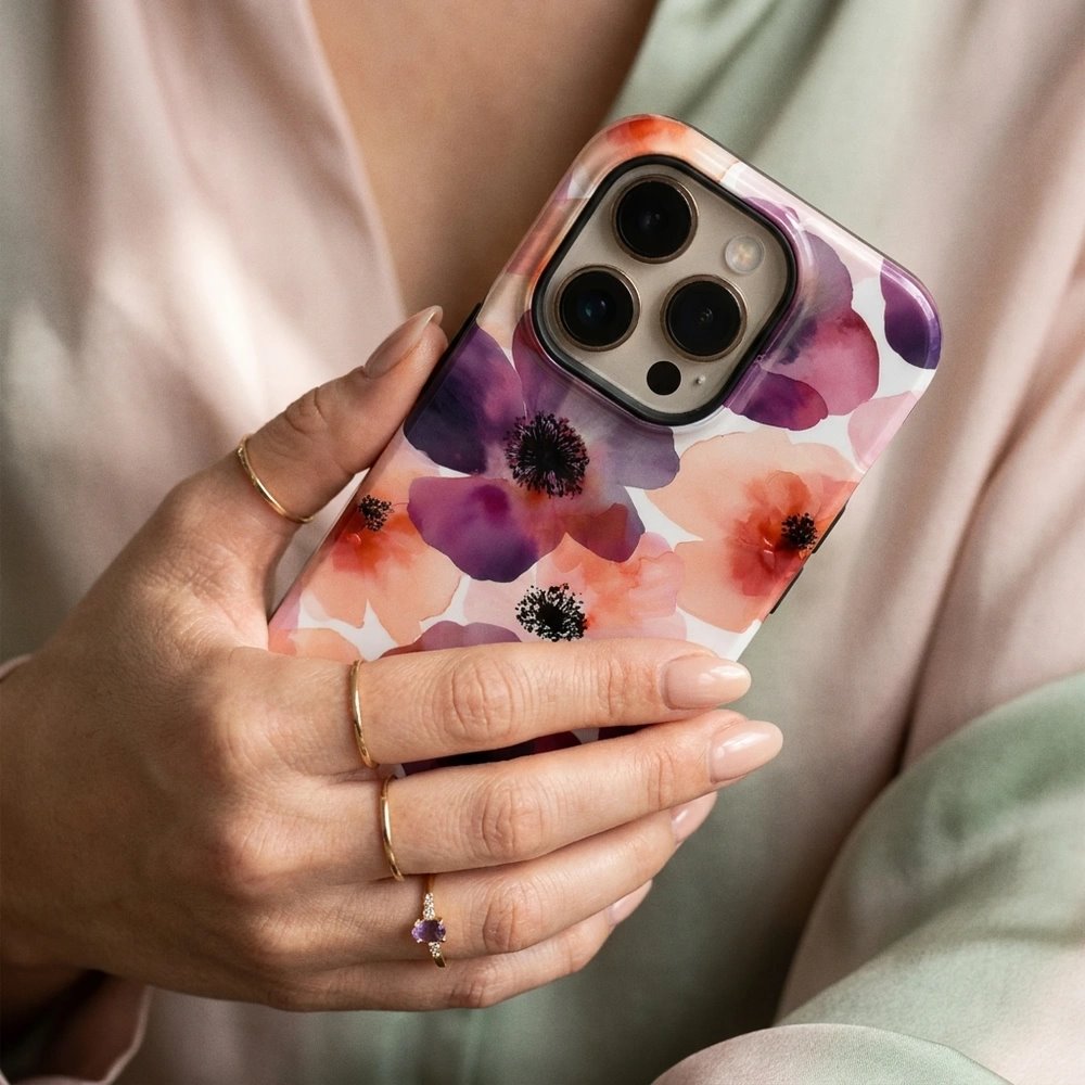 Odolný kryt na mobil Samsung Galaxy A27 5G - Mobiwear Elite Pro EB20E, akvarelové máky