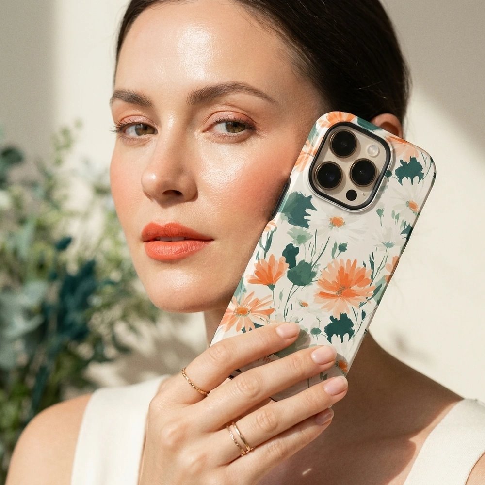 Odolný kryt na mobil Samsung Galaxy A27 5G - Mobiwear Elite Pro EB22E, akvarelové sedmikrásky