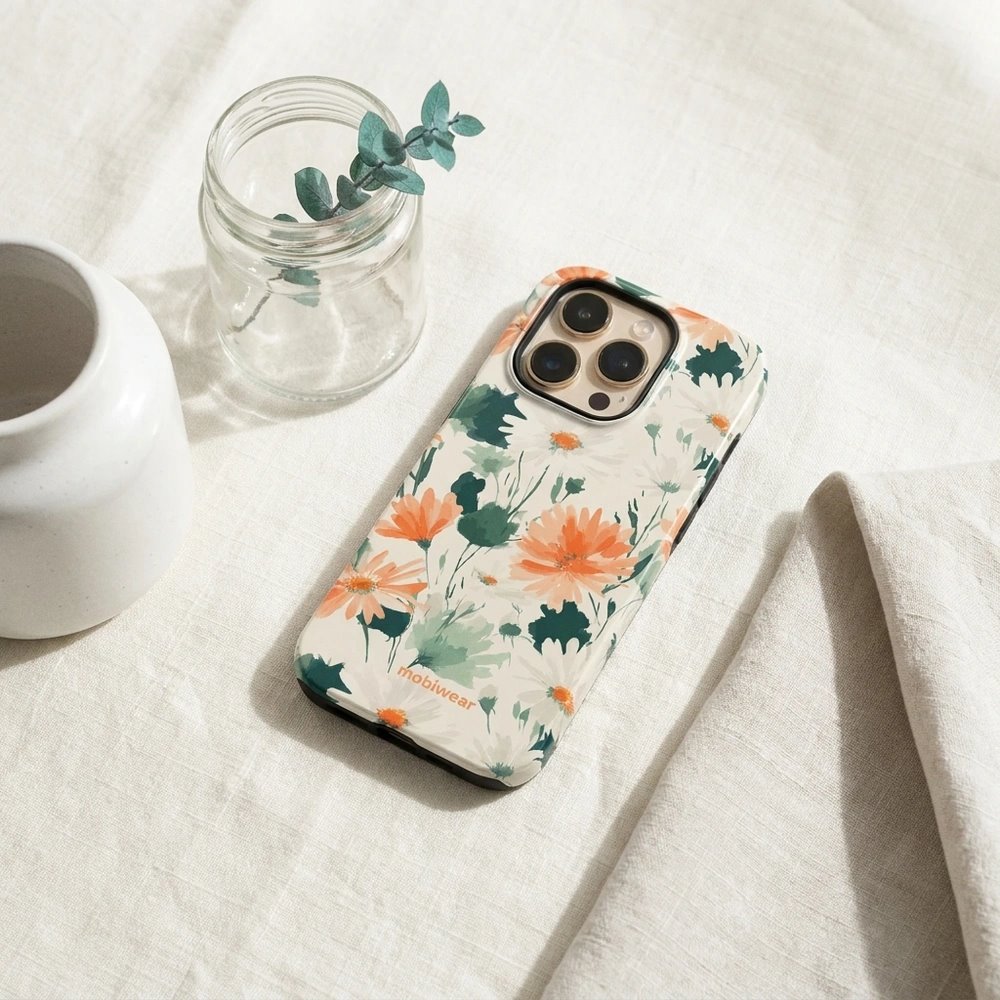 Odolný kryt na mobil Samsung Galaxy A27 5G - Mobiwear Elite Pro EB22E, akvarelové sedmikrásky