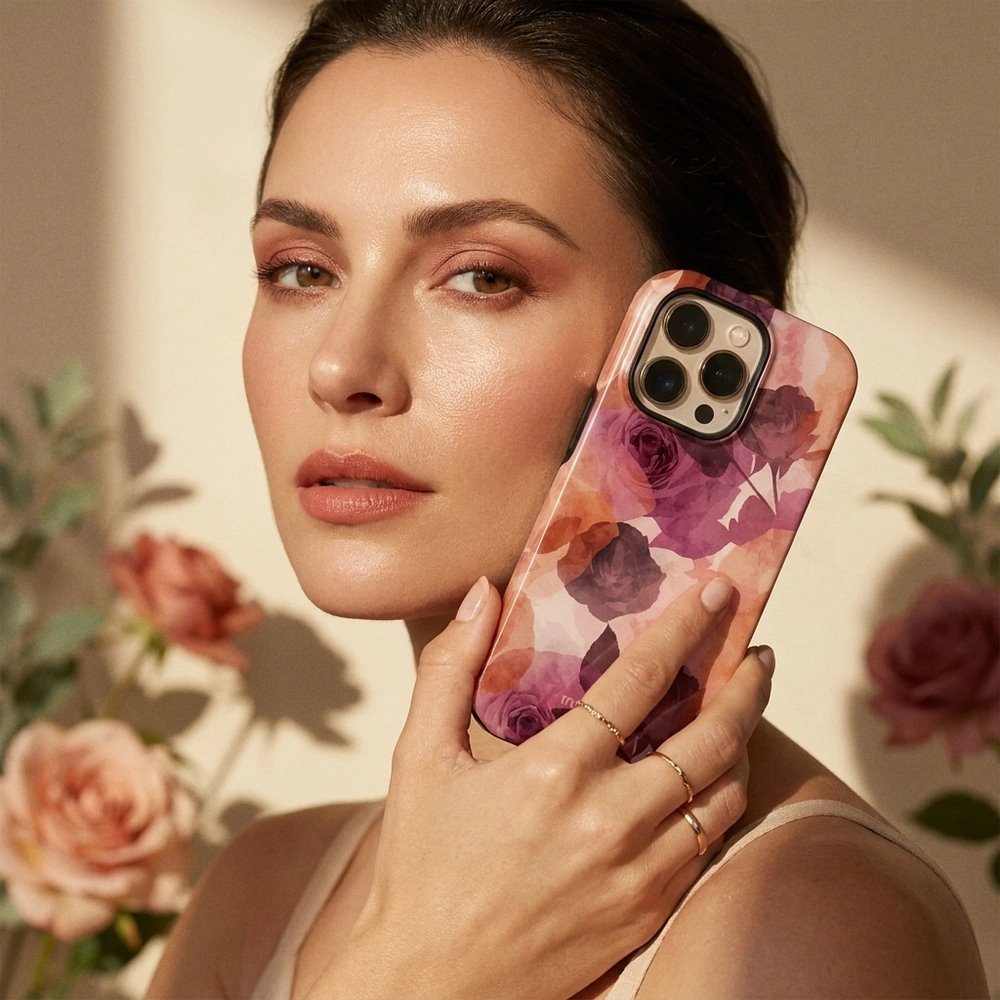 Odolný kryt na mobil Samsung Galaxy A27 5G - Mobiwear Elite Pro EB24E, akvarelové růže