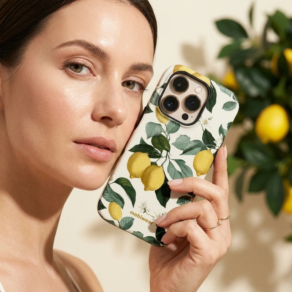 Odolný kryt na mobil Samsung Galaxy A27 5G - Mobiwear Elite Pro EB02E, rozkvetlé citrony