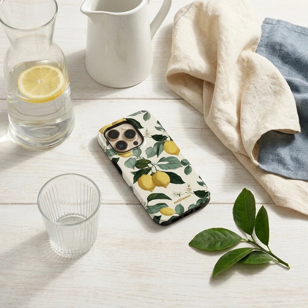 Odolný kryt na mobil Samsung Galaxy A27 5G - Mobiwear Elite Pro EB02E, rozkvetlé citrony