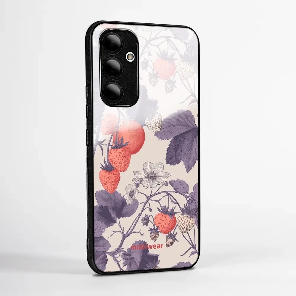 Lesklý kryt na mobil Xiaomi 17T - Mobiwear Glossy GB01G, jahodový herbář