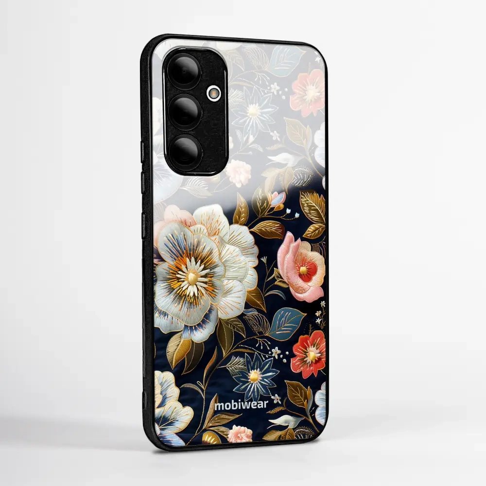 Lesklý kryt na mobil Xiaomi 17T - Mobiwear Glossy GB04G, vyšívaná kytice