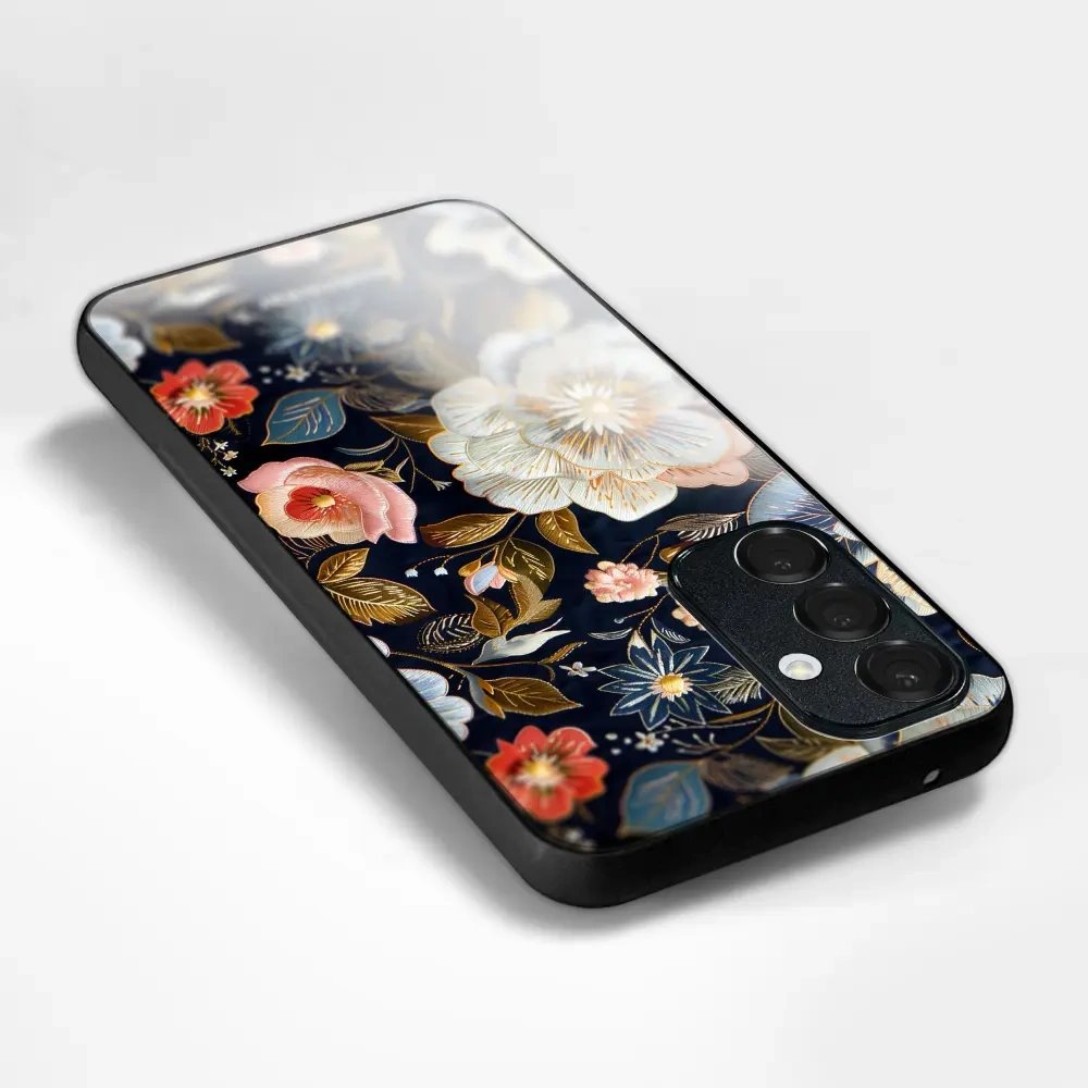 Lesklý kryt na mobil Xiaomi 17T - Mobiwear Glossy GB04G, vyšívaná kytice