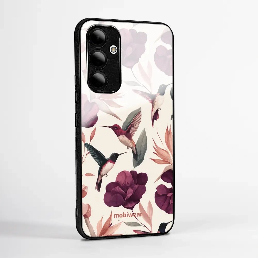 Lesklý kryt na mobil Xiaomi 17T Pro - Mobiwear Glossy GB07G, kolibříci v květinách