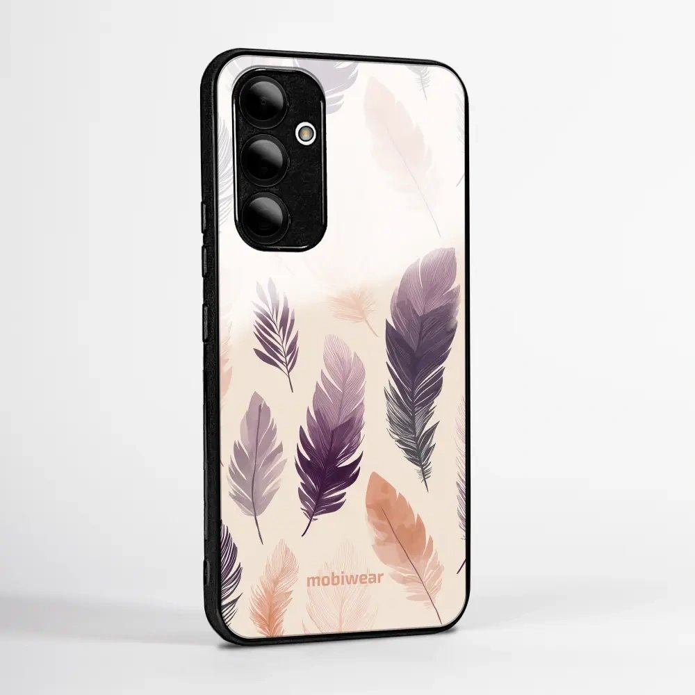 Lesklý kryt na mobil Xiaomi 17T - Mobiwear Glossy GB08G, akvarelová pírka