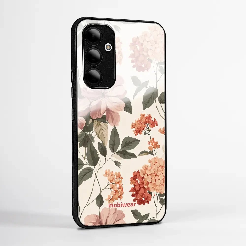 Lesklý kryt na mobil Xiaomi 17T Pro - Mobiwear Glossy GB12G, květiny ve stylu 50. let