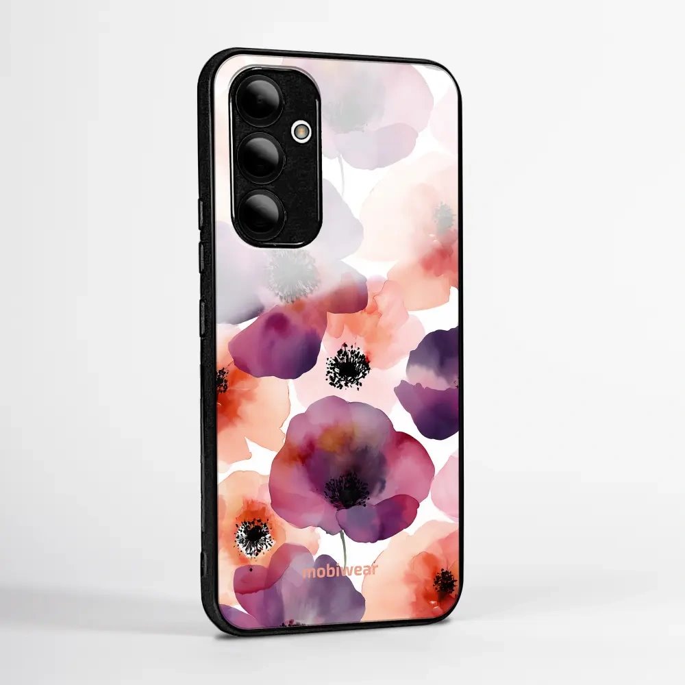 Lesklý kryt na mobil Xiaomi 17T - Mobiwear Glossy GB20G, akvarelové máky