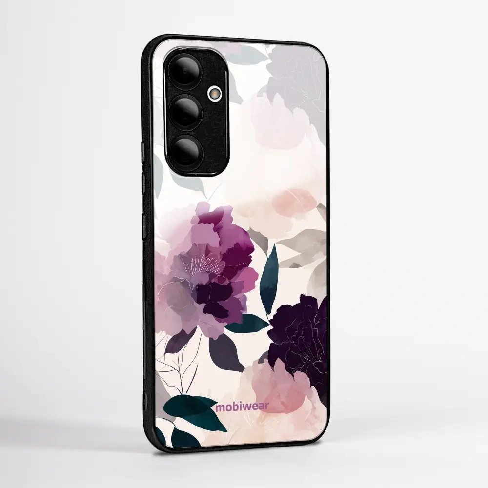 Lesklý kryt na mobil Xiaomi 17T - Mobiwear Glossy GB21G, akvarelové pivoňky