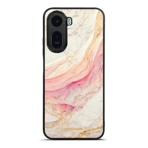 Lesklý kryt na mobil Xiaomi Redmi A7 Pro - Mobiwear Glossy G027G, růžový a zlatavý mramor