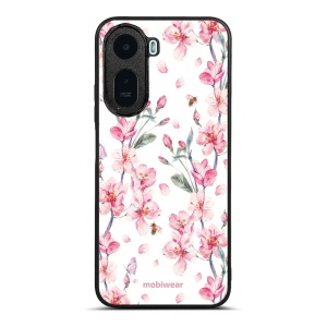 Lesklý kryt na mobil Xiaomi Redmi A7 Pro - Mobiwear Glossy G033G, růžové květy