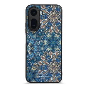 Lesklý kryt na mobil Xiaomi Redmi A7 Pro - Mobiwear Glossy G038G, modré mandala květy