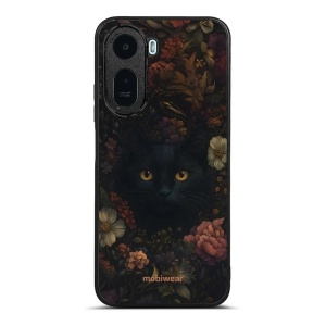 Lesklý kryt na mobil Xiaomi Redmi A7 Pro - Mobiwear Glossy G161G, temná kočka