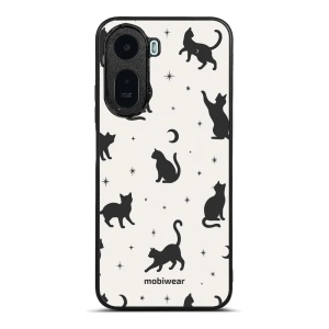 Lesklý kryt na mobil Xiaomi Redmi A7 Pro - Mobiwear Glossy G162G, noční kočky
