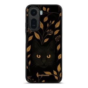 Lesklý kryt na mobil Xiaomi Redmi A7 Pro - Mobiwear Glossy G164G, černá kočka