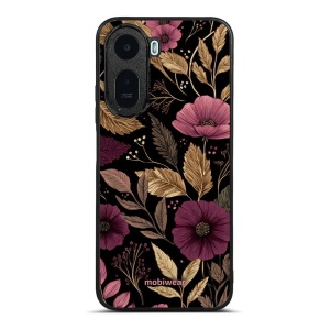 Lesklý kryt na mobil Xiaomi Redmi A7 Pro - Mobiwear Glossy G170G, fialová kvítka