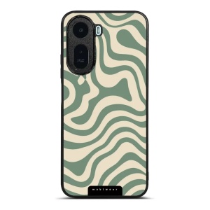 Lesklý kryt na mobil Xiaomi Redmi A7 Pro - Mobiwear Glossy GA57G, zelené a béžové zkrouceniny