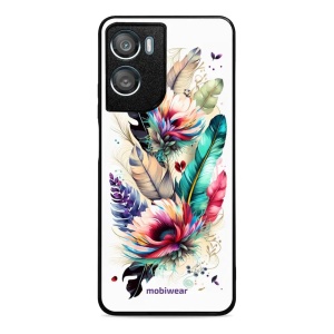 Lesklý kryt na mobil Motorola Moto G06 Power - Mobiwear Glossy G017G, pírka a květy