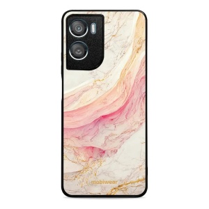 Lesklý kryt na mobil Motorola Moto G06 Power - Mobiwear Glossy G027G, růžový a zlatavý mramor