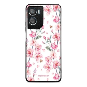 Lesklý kryt na mobil Motorola Moto G06 Power - Mobiwear Glossy G033G, růžové květy