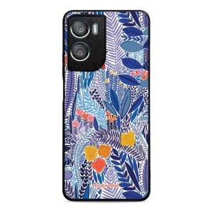 Lesklý kryt na mobil Motorola Moto G06 Power - Mobiwear Glossy G037G, modrá květena
