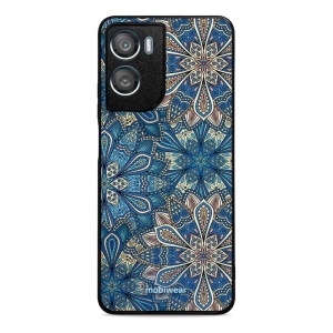 Lesklý kryt na mobil Motorola Moto G06 Power - Mobiwear Glossy G038G, modré mandala květy
